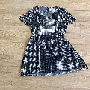H&M Divided Gingham Babydoll Dress